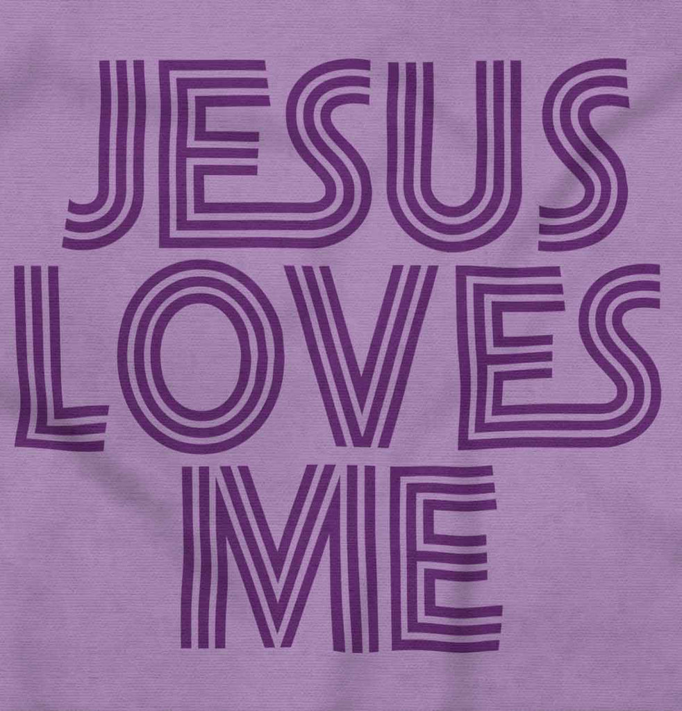 Christ Loves Me Toddler Ruffled Trim T-Shirt-Direct To Garment Print-Brisco Baby