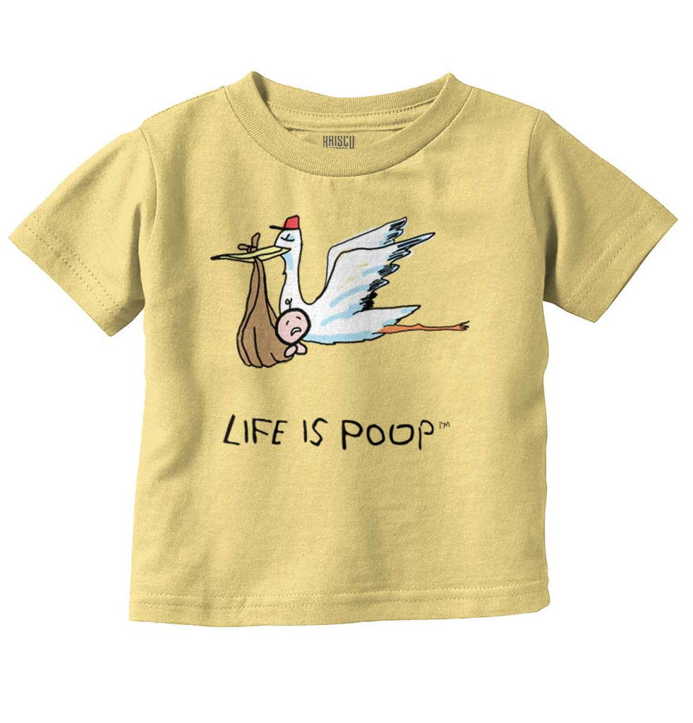 Stork Infant Toddler T Shirt-Direct To Garment Print-Brisco Baby