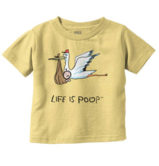 Stork Infant Toddler T Shirt-Direct To Garment Print-Brisco Baby