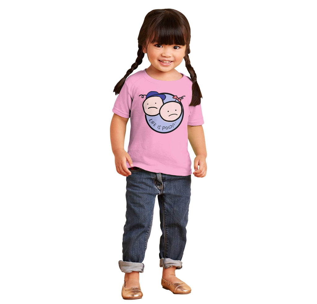 Boy and Girl Logo Infant Toddler T Shirt-Direct To Garment Print-Brisco Baby