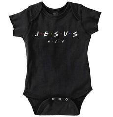 Jesus Christ BFF Romper Bodysuit-Direct To Garment Print-Brisco Baby