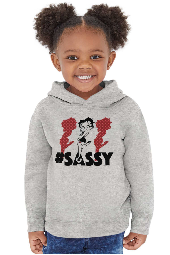 Sassy Toddler Pullover Hoodie-Direct To Garment Print-Brisco Baby