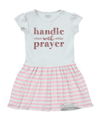 Handle With Prayer Baby Striped Skirt Dress-Direct To Garment Print-Brisco Baby