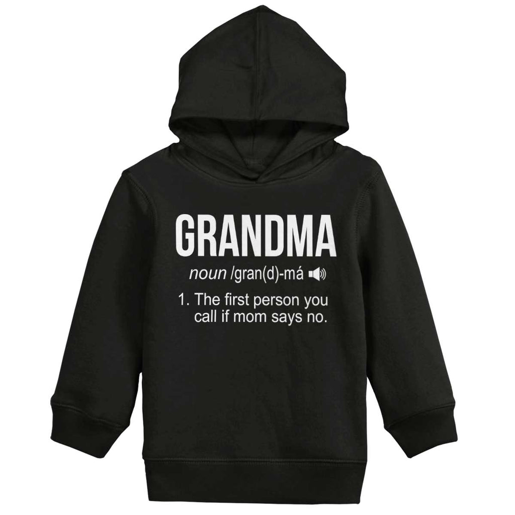 Grandma Toddler Pullover Hoodie-Direct To Garment Print-Brisco Baby