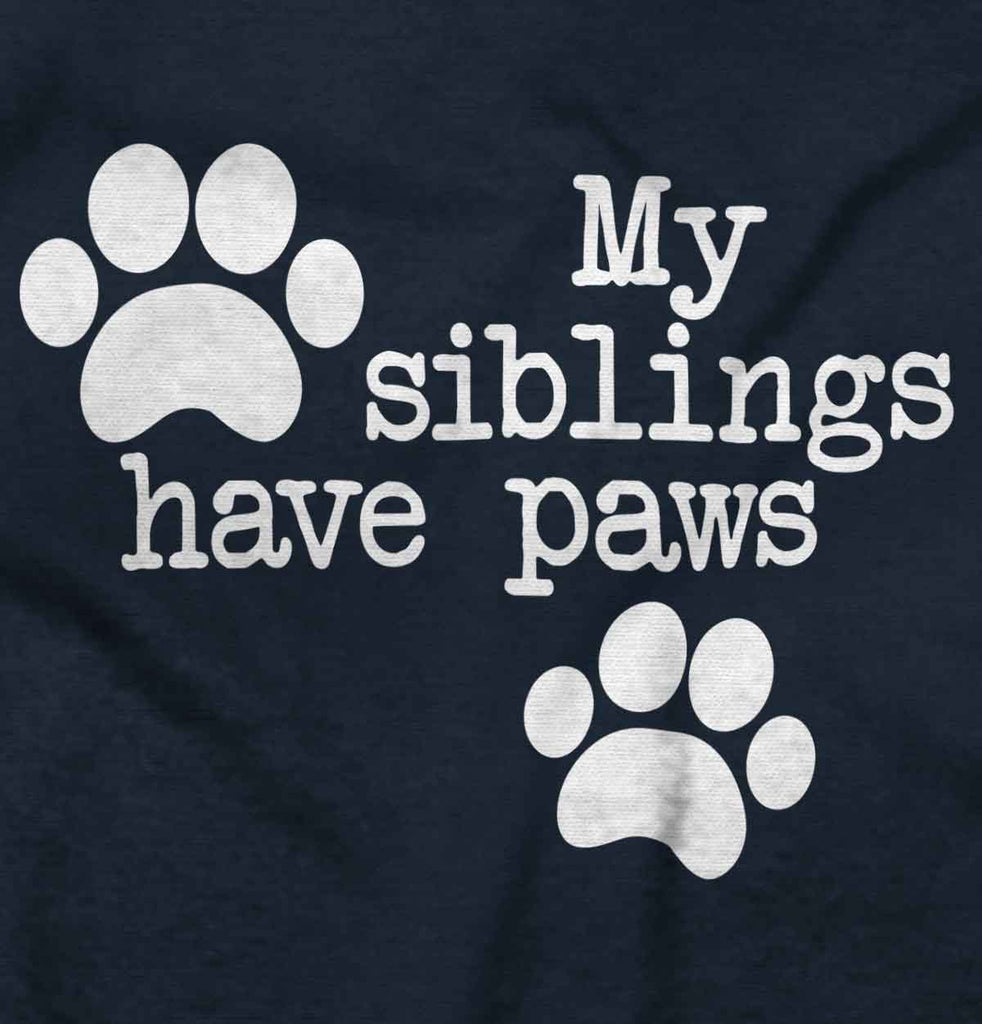 Siblings have paws Infant Toddler T Shirt-Direct To Garment Print-Brisco Baby