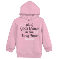 Gods Grace Tiny Face Toddler Pullover Hoodie-Direct To Garment Print-Brisco Baby