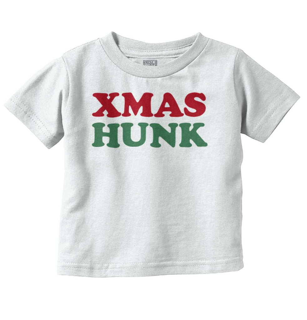 Xmas Hunk Infant Toddler T Shirt-Direct To Garment Print-Brisco Baby