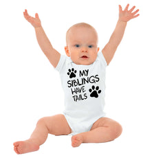 My Siblings Have Tai Romper Bodysuit-Direct To Garment Print-Brisco Baby