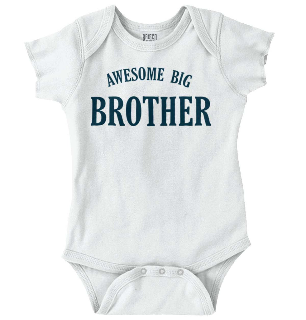 Awesome Big Brother Romper Bodysuit-Direct To Garment Print-Brisco Baby