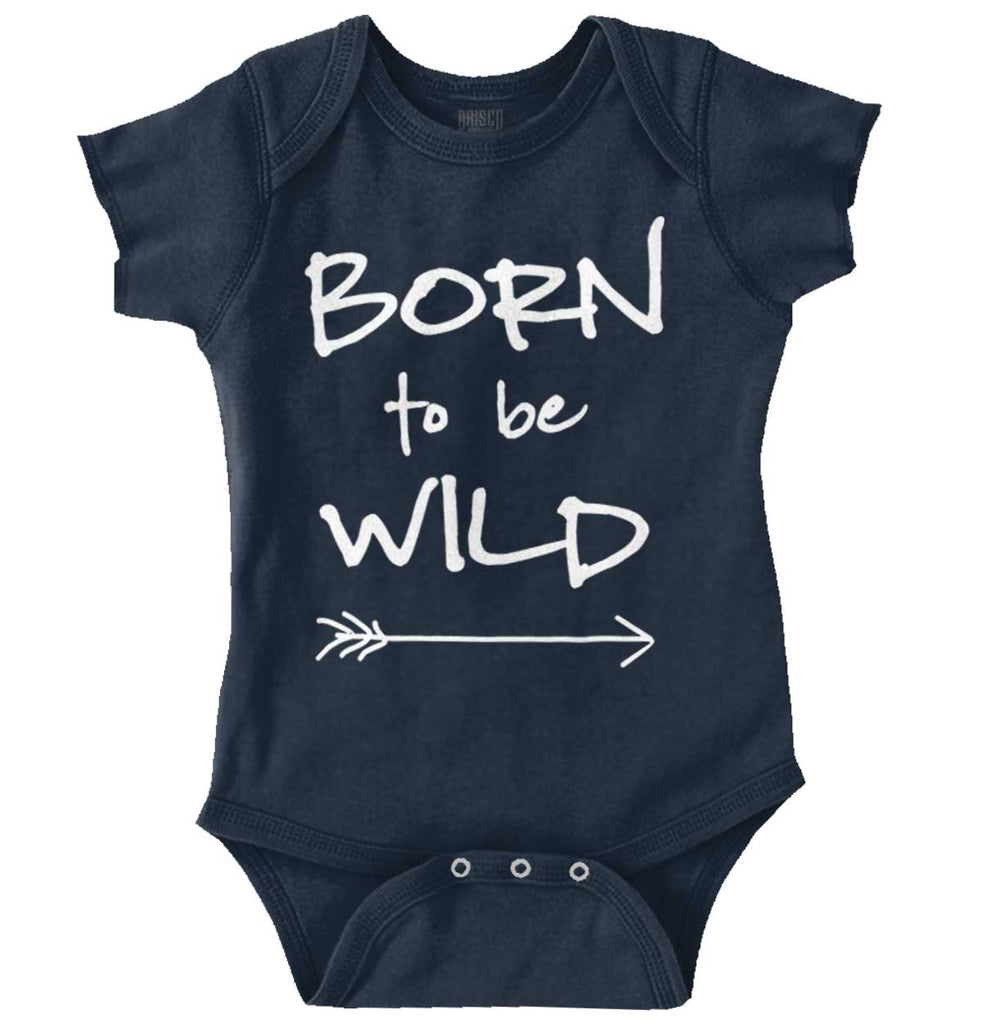 Born To Be Wild Romper Bodysuit-Direct To Garment Print-Brisco Baby