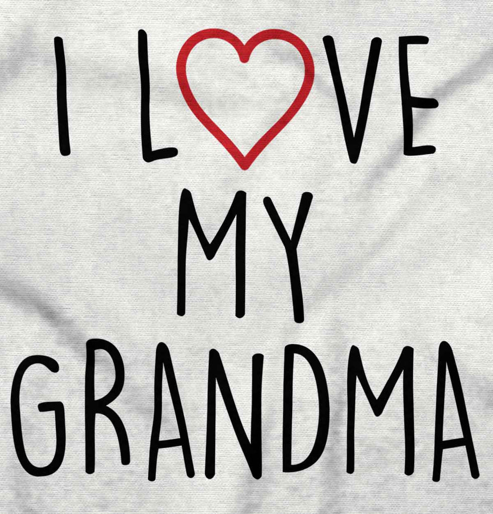 Love My Grandma Infant Baby Bib-Direct To Garment Print-Brisco Baby
