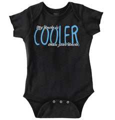 Uncle Cooler Than Yours Romper Bodysuit-Direct To Garment Print-Brisco Baby