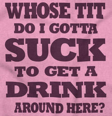 Get A Drink Infant Toddler T Shirt-Direct To Garment Print-Brisco Baby