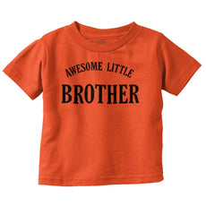 Awesome Little Brother Infant Toddler T Shirt-Direct To Garment Print-Brisco Baby