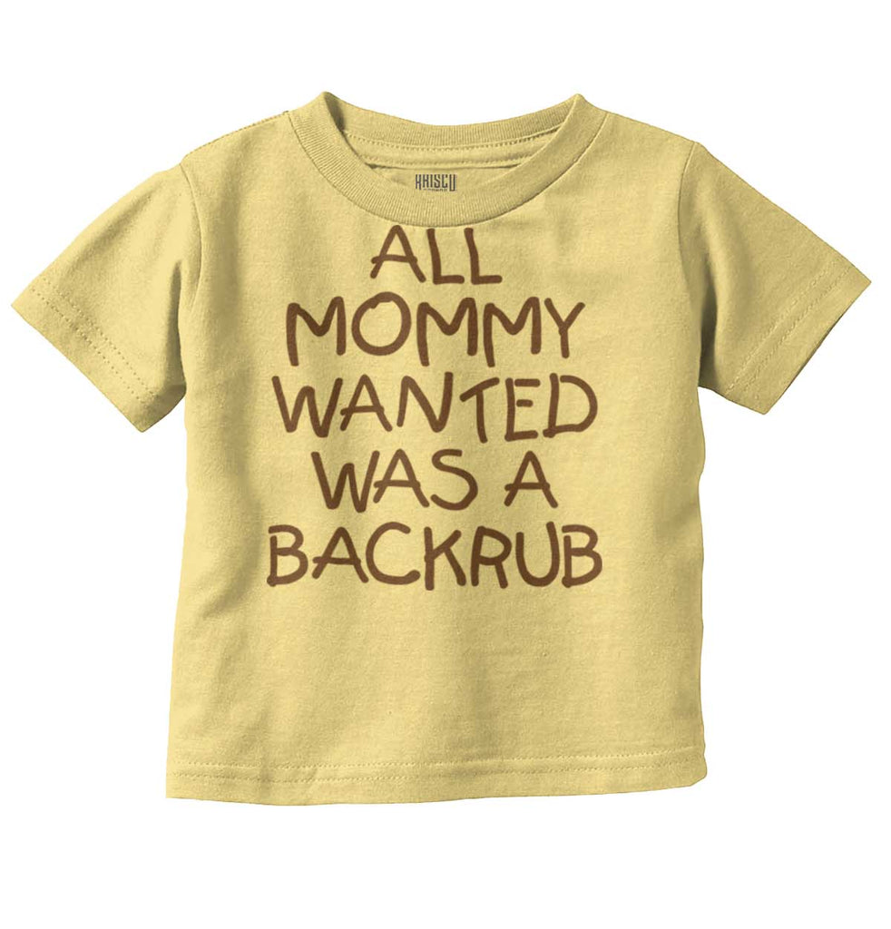 Backrub Infant Toddler T Shirt-Direct To Garment Print-Brisco Baby