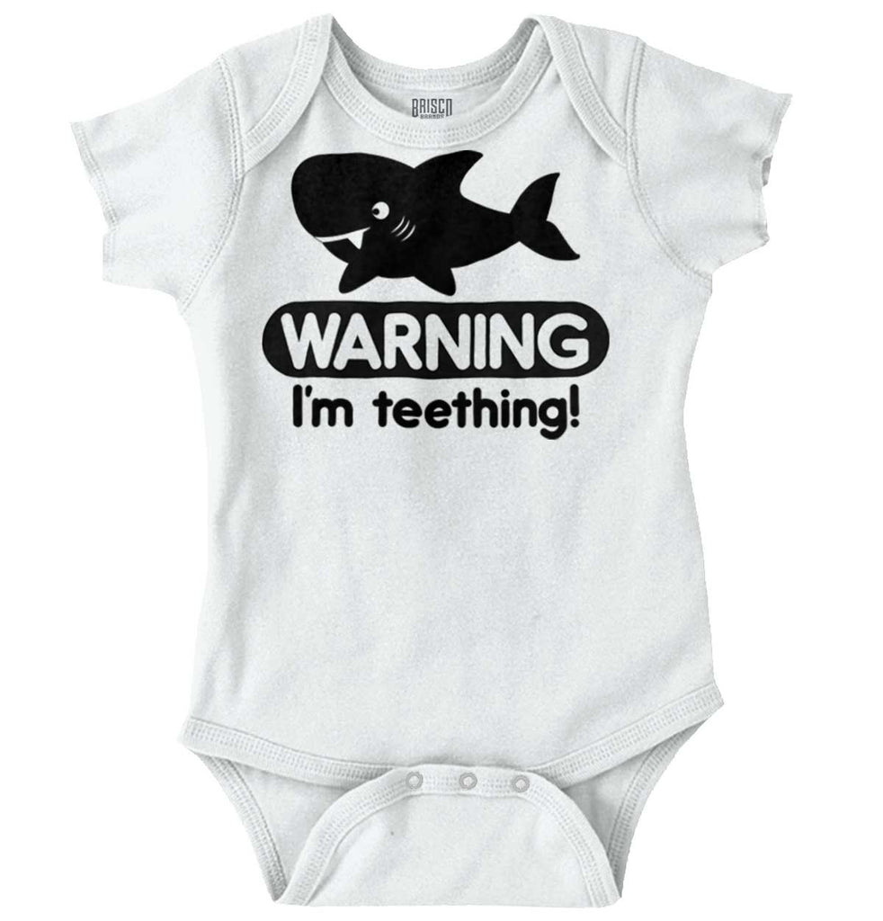 I'm Teething Romper Bodysuit-Direct To Garment Print-Brisco Baby