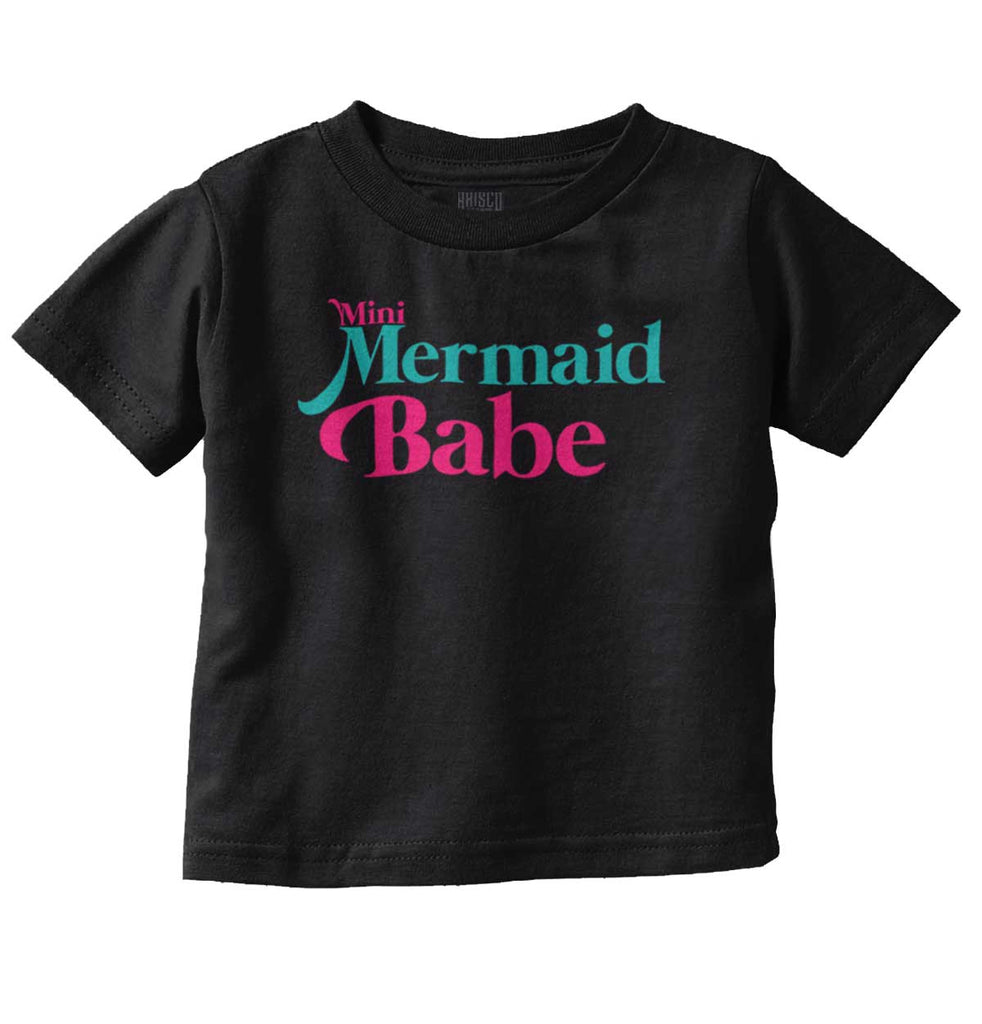 Mini Mermaid Baby Infant Toddler T Shirt-Direct To Garment Print-Brisco Baby