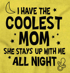 Coolest Mom Romper Bodysuit-Direct To Garment Print-Brisco Baby