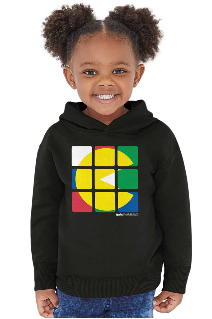 Artsy Pac-Man Toddler Pullover Hoodie-Direct To Garment Print-Brisco Baby