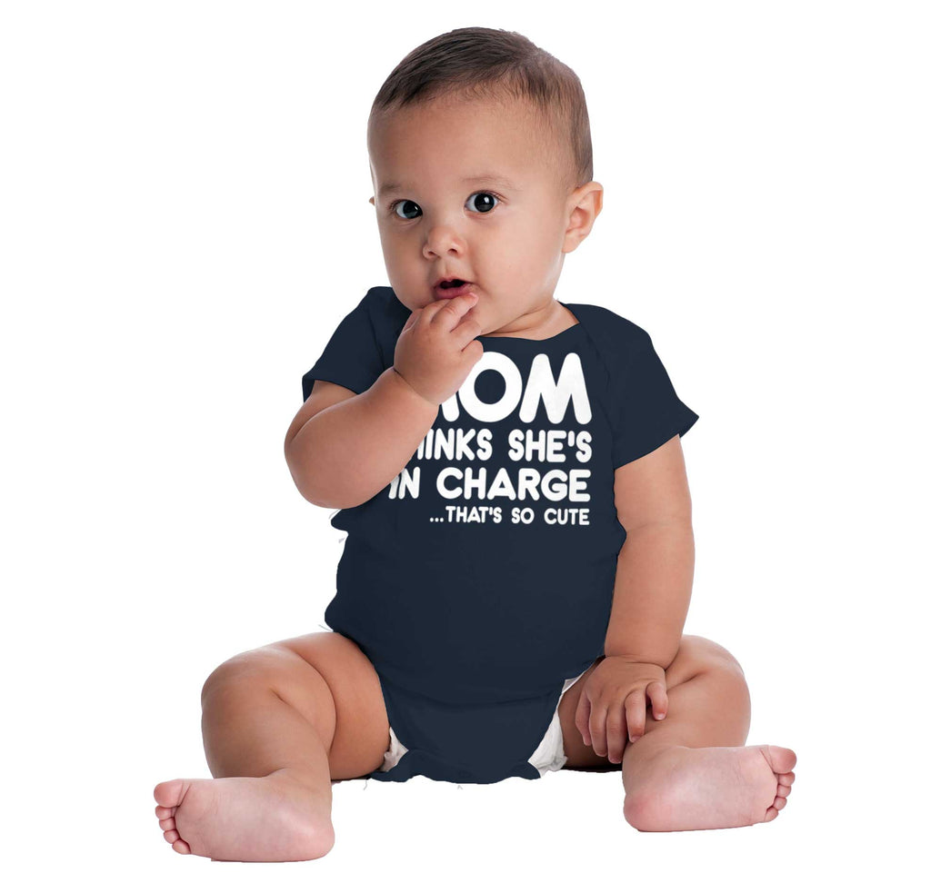 In Charge Romper Bodysuit-Direct To Garment Print-Brisco Baby