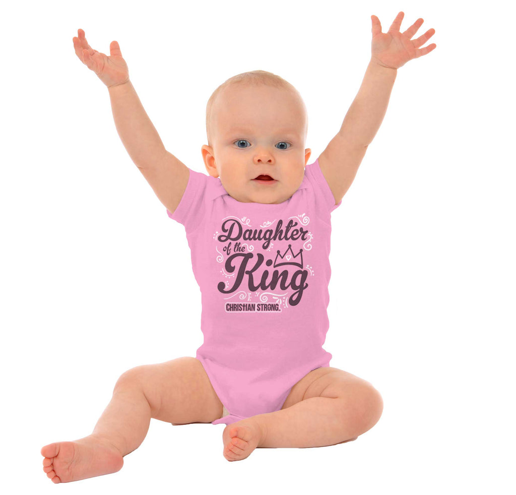 Daughter Of The King Gerber Onesie-Direct To Garment Print-Brisco Baby