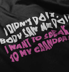 I Didn't Do It Solid Baby Infant Dress-Direct To Garment Print-Brisco Baby