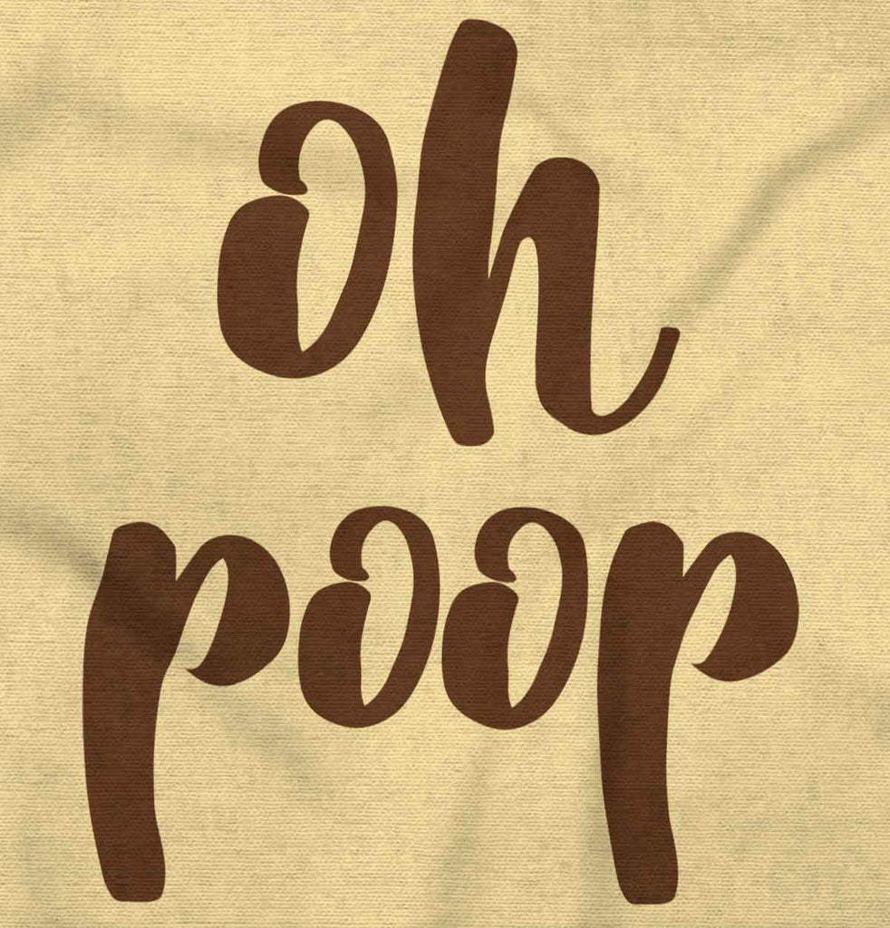Oh Poop Romper Bodysuit-Direct To Garment Print-Brisco Baby