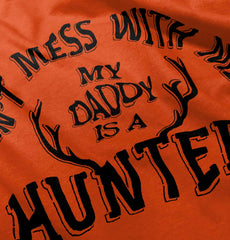 Daddy Is A Deer Hunter Romper Bodysuit-Direct To Garment Print-Brisco Baby