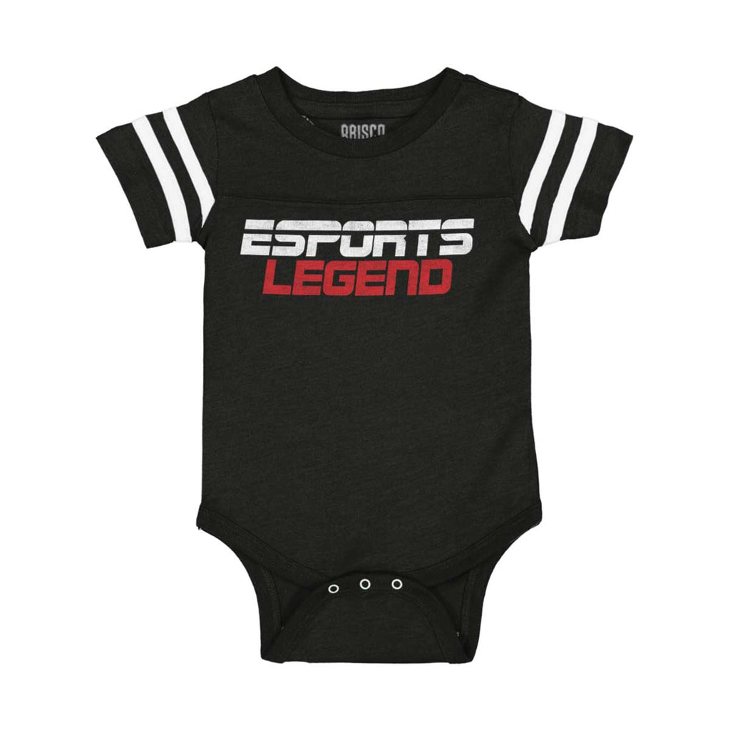 Sports Legend Professional Gamer Football Romper Bodysuit-Direct To Garment Print-Brisco Baby