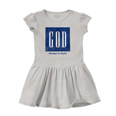 God In Style Solid Baby Infant Dress-Direct To Garment Print-Brisco Baby