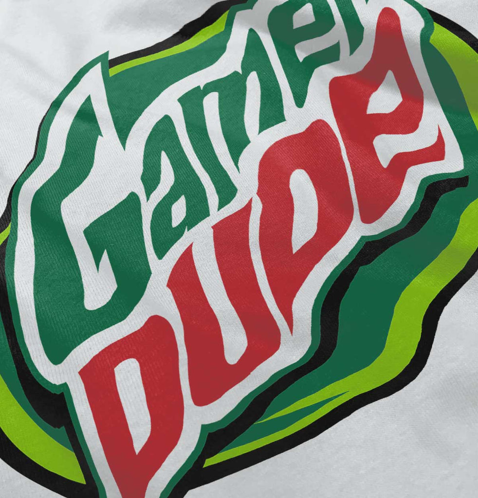 Gamer Dude Video Gaming Geek Trimmed Colored Velcro Bib-Direct To Garment Print-Brisco Baby