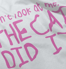 Cat Did It Toddler Ruffle Bottom Tee-Direct To Garment Print-Brisco Baby