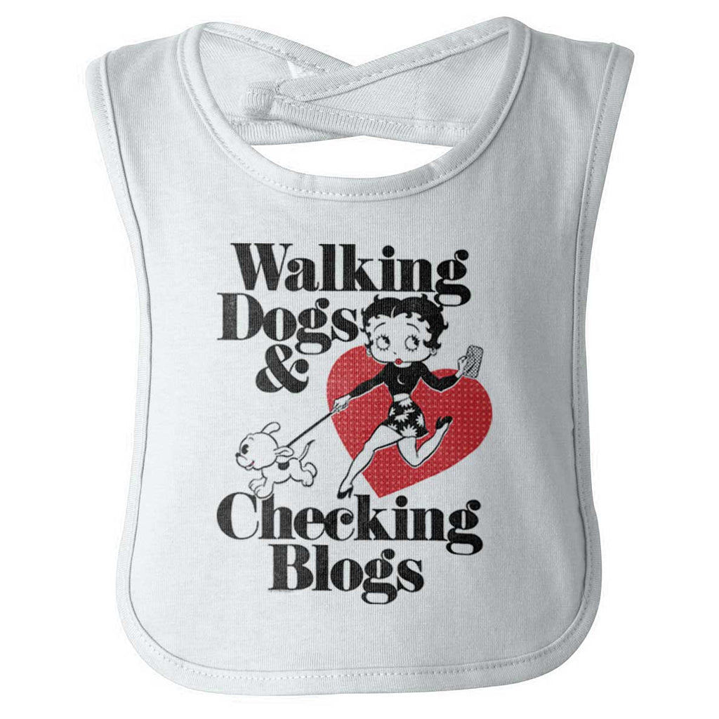 Walking Dogs Infant Baby Bib-Direct To Garment Print-Brisco Baby