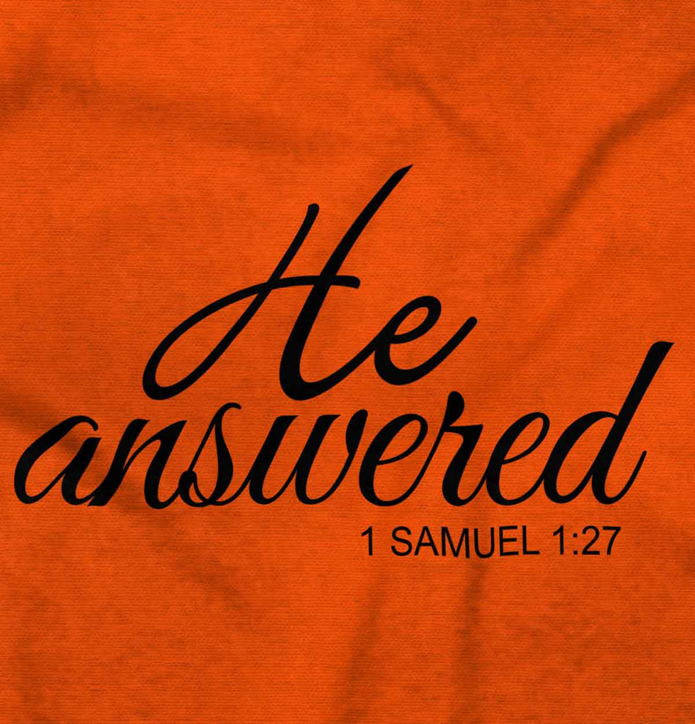 He Answered Romper Bodysuit-Direct To Garment Print-Brisco Baby