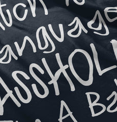 Watch The Language Toddler Pullover Hoodie-Direct To Garment Print-Brisco Baby