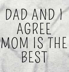 Mom Is Best Romper Bodysuit-Direct To Garment Print-Brisco Baby