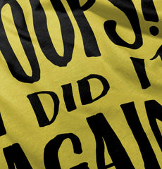 Poops I Did It Again Romper Bodysuit-Direct To Garment Print-Brisco Baby