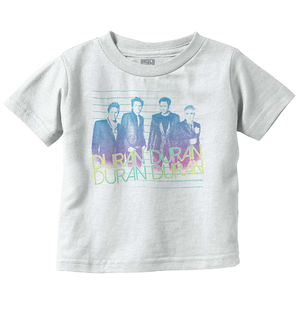 Faded Duran Duran Infant Toddler T Shirt-Direct To Garment Print-Brisco Baby