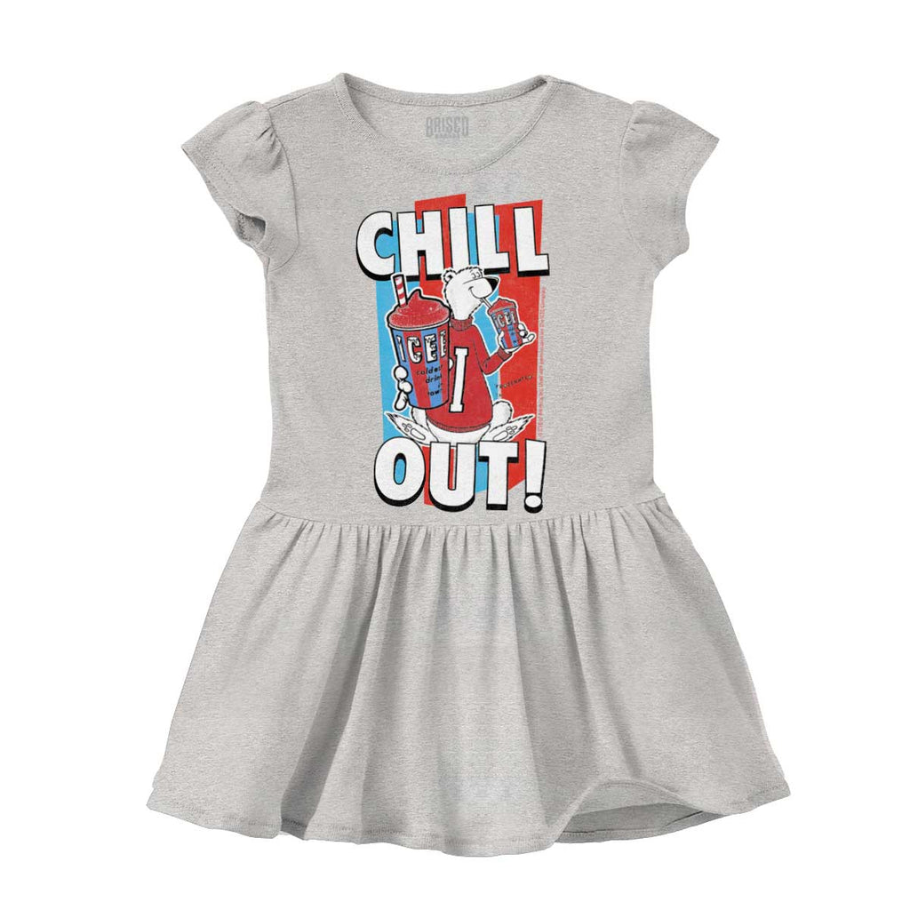 Chill Out Solid Baby Infant Dress-Direct To Garment Print-Brisco Baby