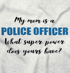 Mom Police Officer Infant Baby Bib-Direct To Garment Print-Brisco Baby