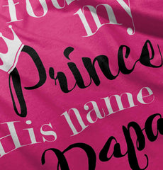 Found My Prince Name Is Papa Romper Bodysuit-Direct To Garment Print-Brisco Baby