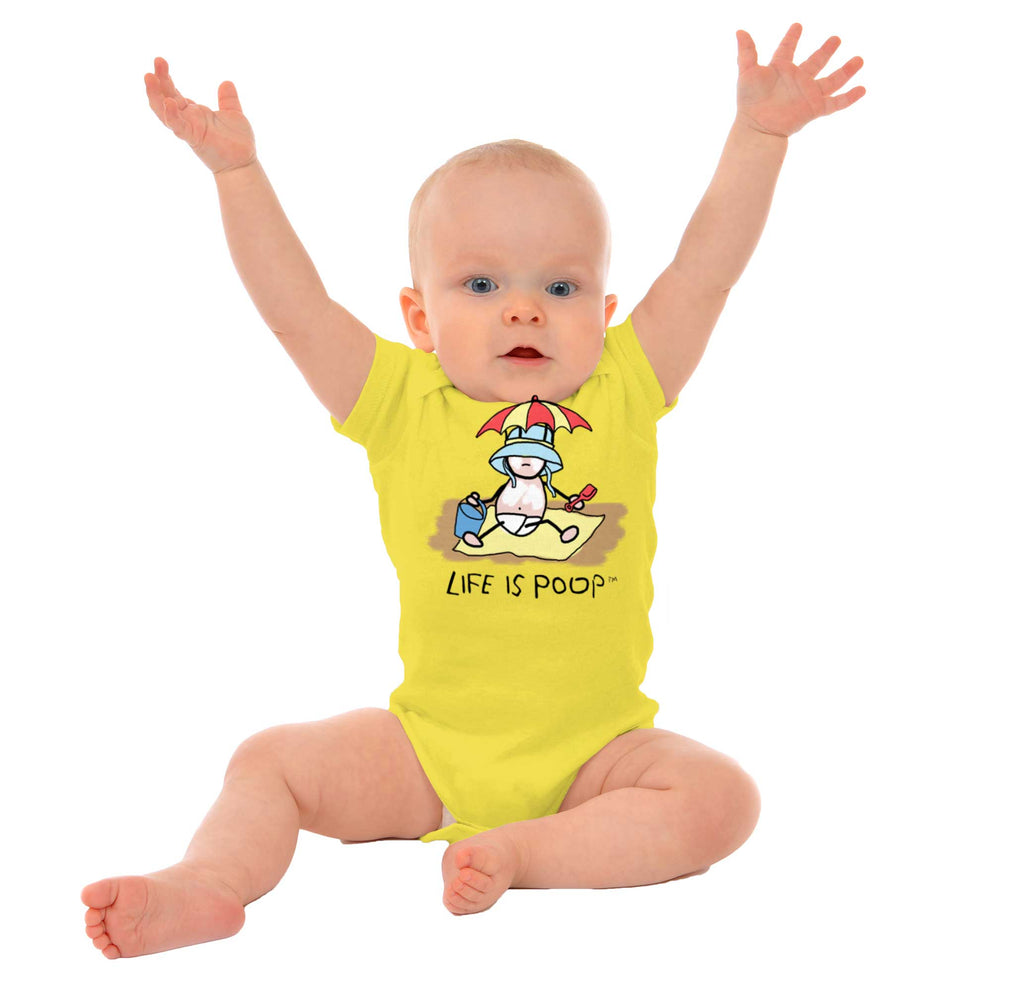 Beach Umbrella Romper-Direct To Garment Print-Brisco Baby