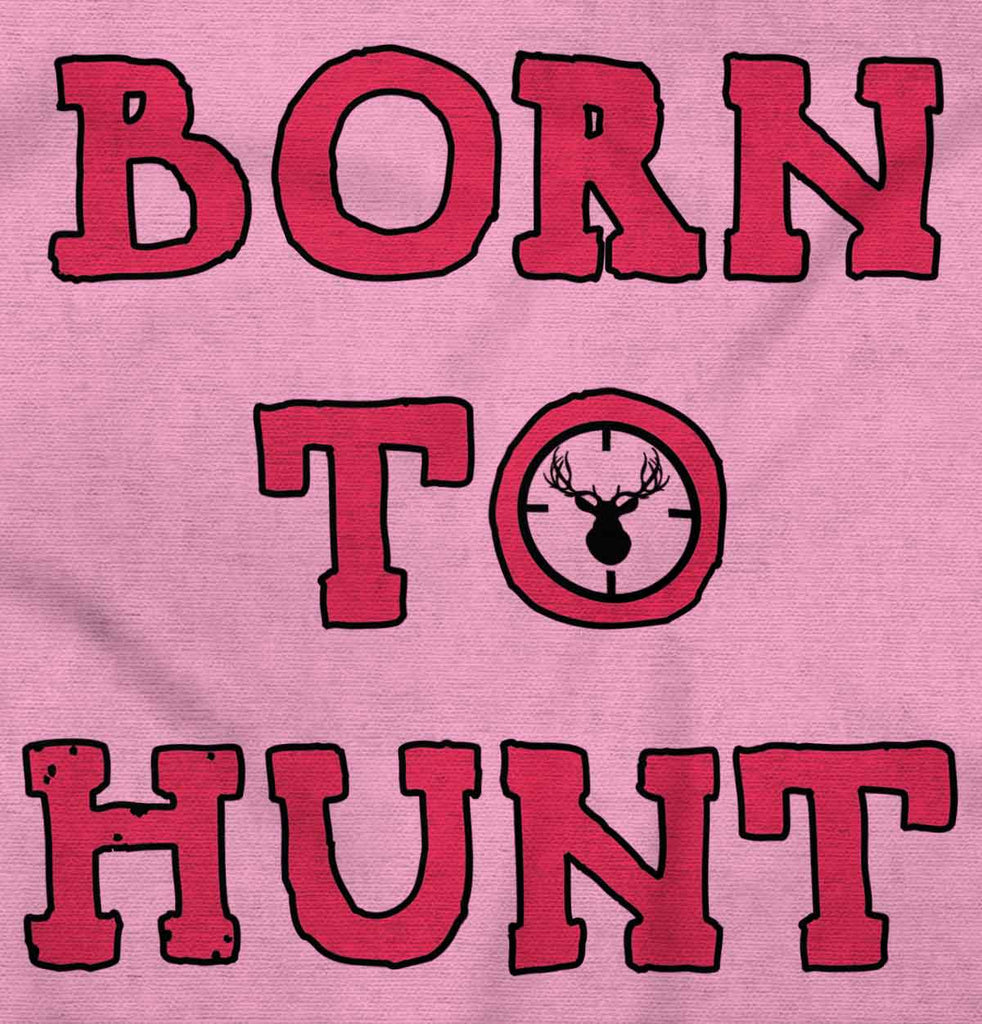Cute Born To Hunt Deer Infant Baby Bib-Direct To Garment Print-Brisco Baby