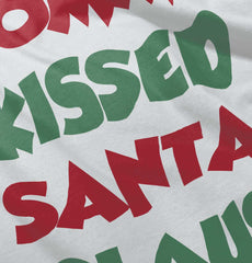 Mommy Kissed Santa Claus Infant Baby Bib-Direct To Garment Print-Brisco Baby