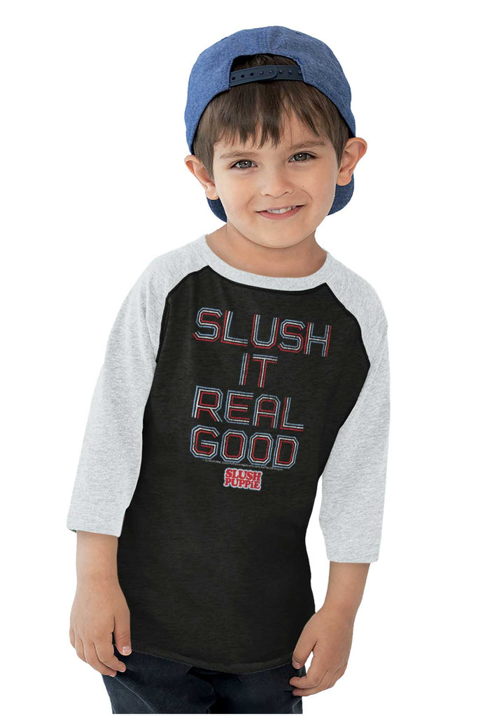 Slush It Real Good Toddler Baseball-Direct To Garment Print-Brisco Baby
