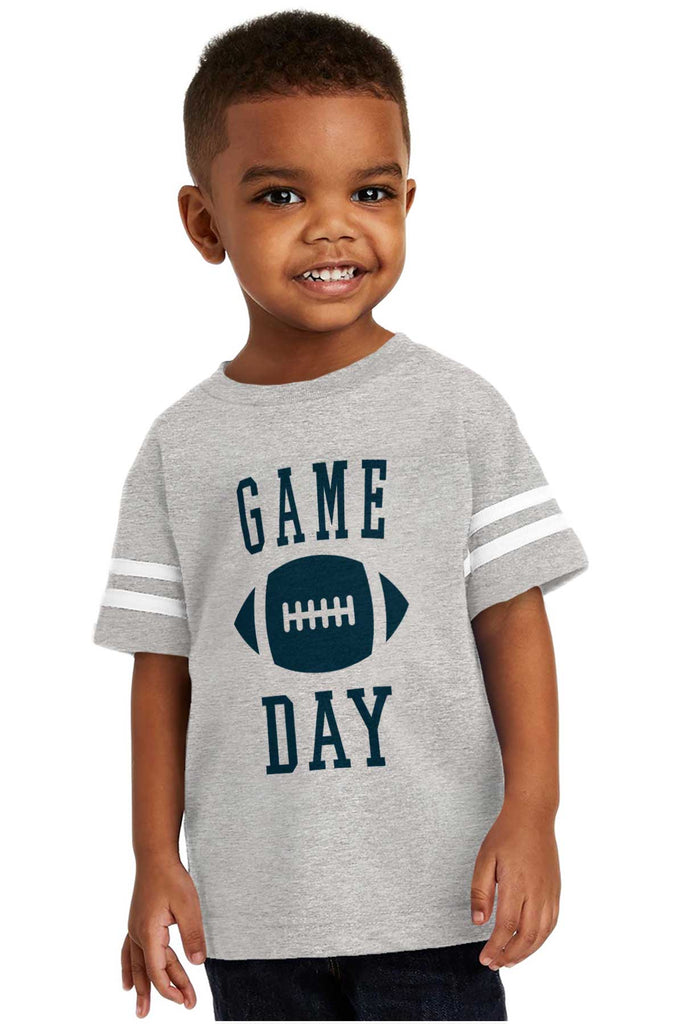 Game Day Toddler Football Jersey Tee-Direct To Garment Print-Brisco Baby