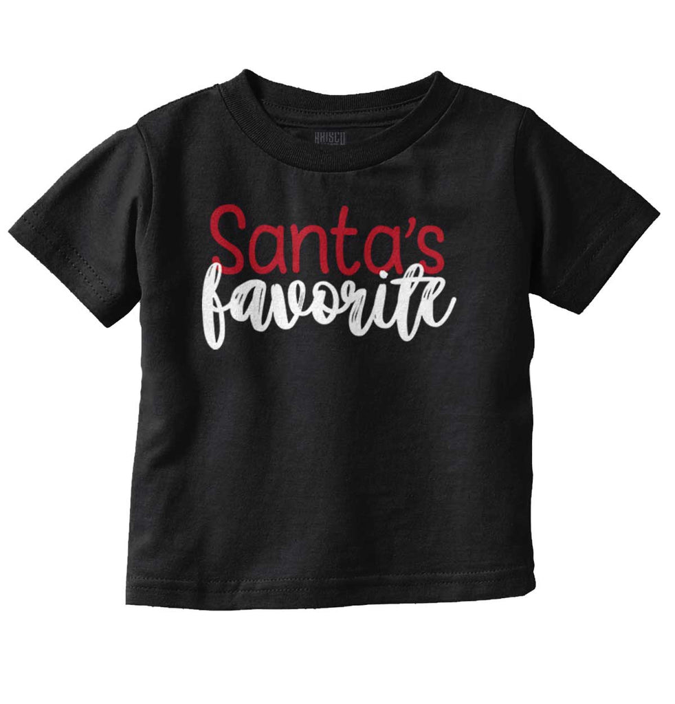 Santa's Favorite Infant Toddler T Shirt-Direct To Garment Print-Brisco Baby