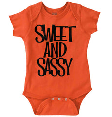 Sweet and Sassy Romper Bodysuit-Direct To Garment Print-Brisco Baby