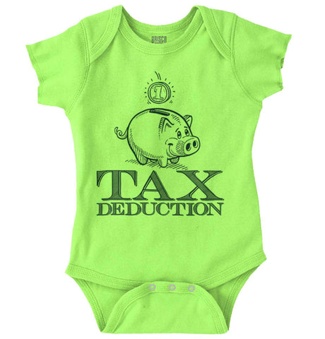 Cutest Tax Deduction Romper Bodysuit-Direct To Garment Print-Brisco Baby