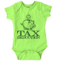 Cutest Tax Deduction Romper Bodysuit-Direct To Garment Print-Brisco Baby